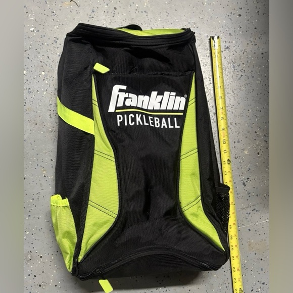 Franklin Sports Deluxe Competition Pickleball Backpack Bag Neon Green Hangs  Up - Picture 10 of 10
